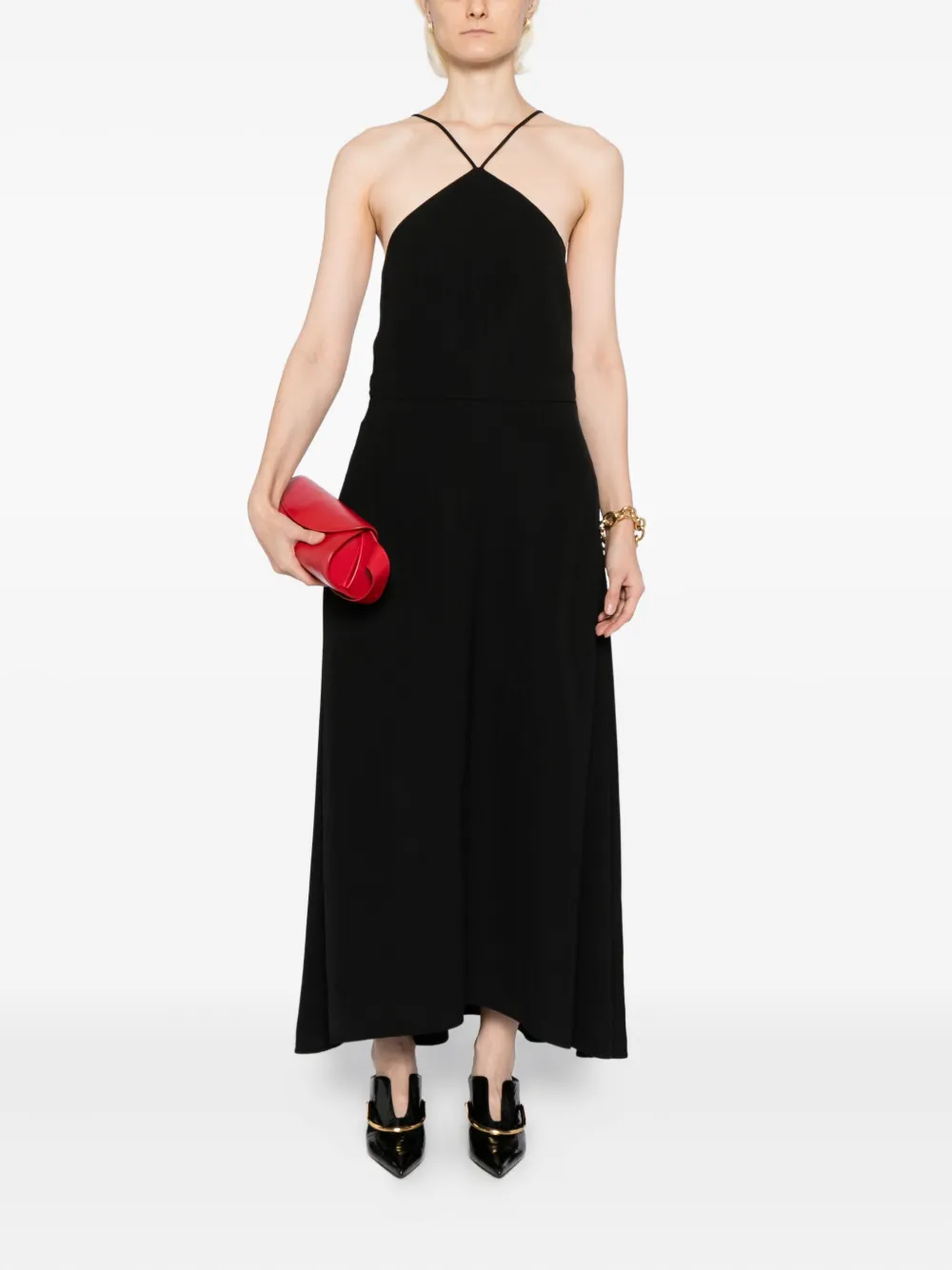 Jil Sander Mouwloze jurk - Zwart