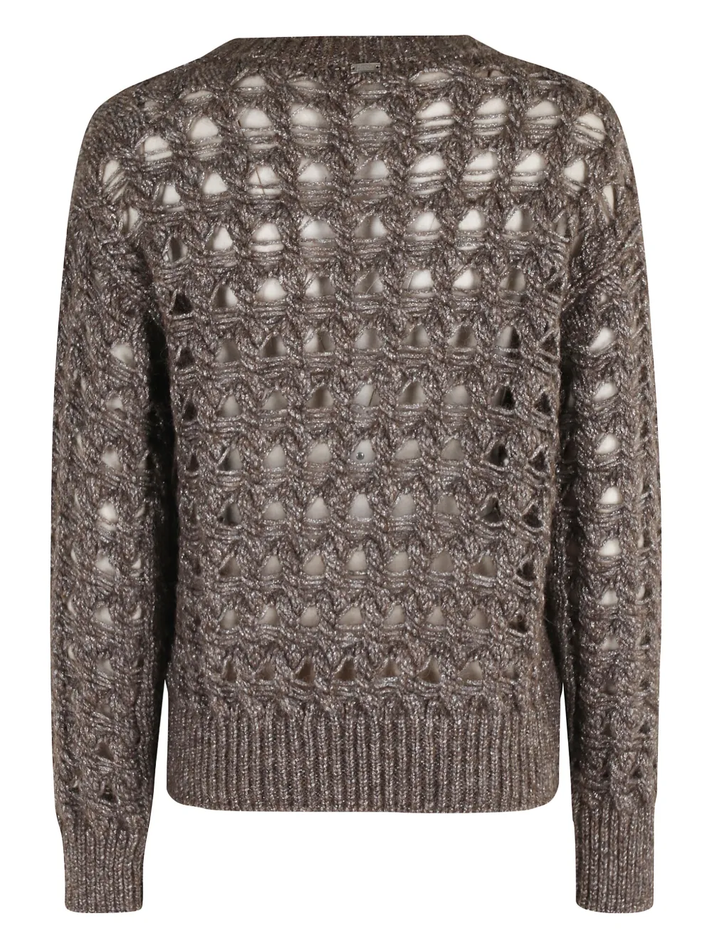 Herno open-knit sweater Bruin