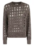 Herno open-knit sweater - Brown