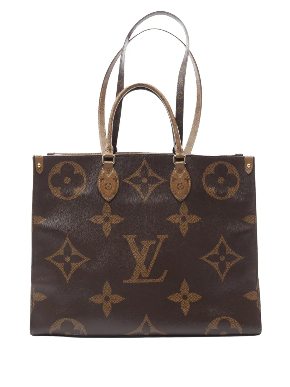 Louis Vuitton Pre-Owned 2019 モノグラム リバース ジャイアント オンザゴー GM サッチェルバッグ - Louis Vuitton Pre-Owned 2019 モノグラム リバース ジャイアント オンザゴー GM サッチェルバッグ -