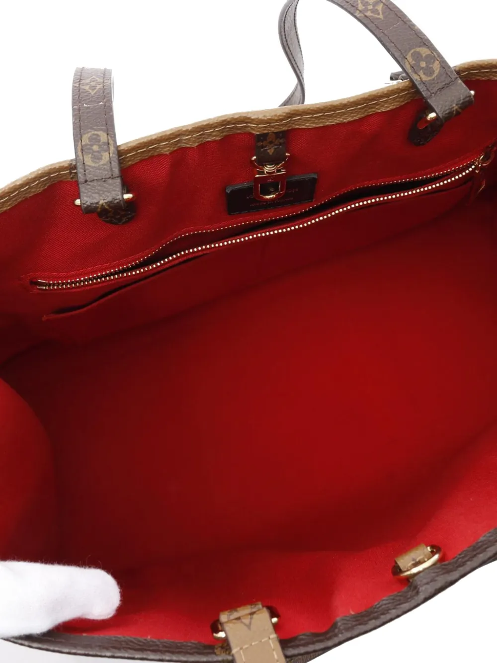 Pre-owned Louis Vuitton 2019 Monogram Reverse Giant Onthego Gm Satchel
