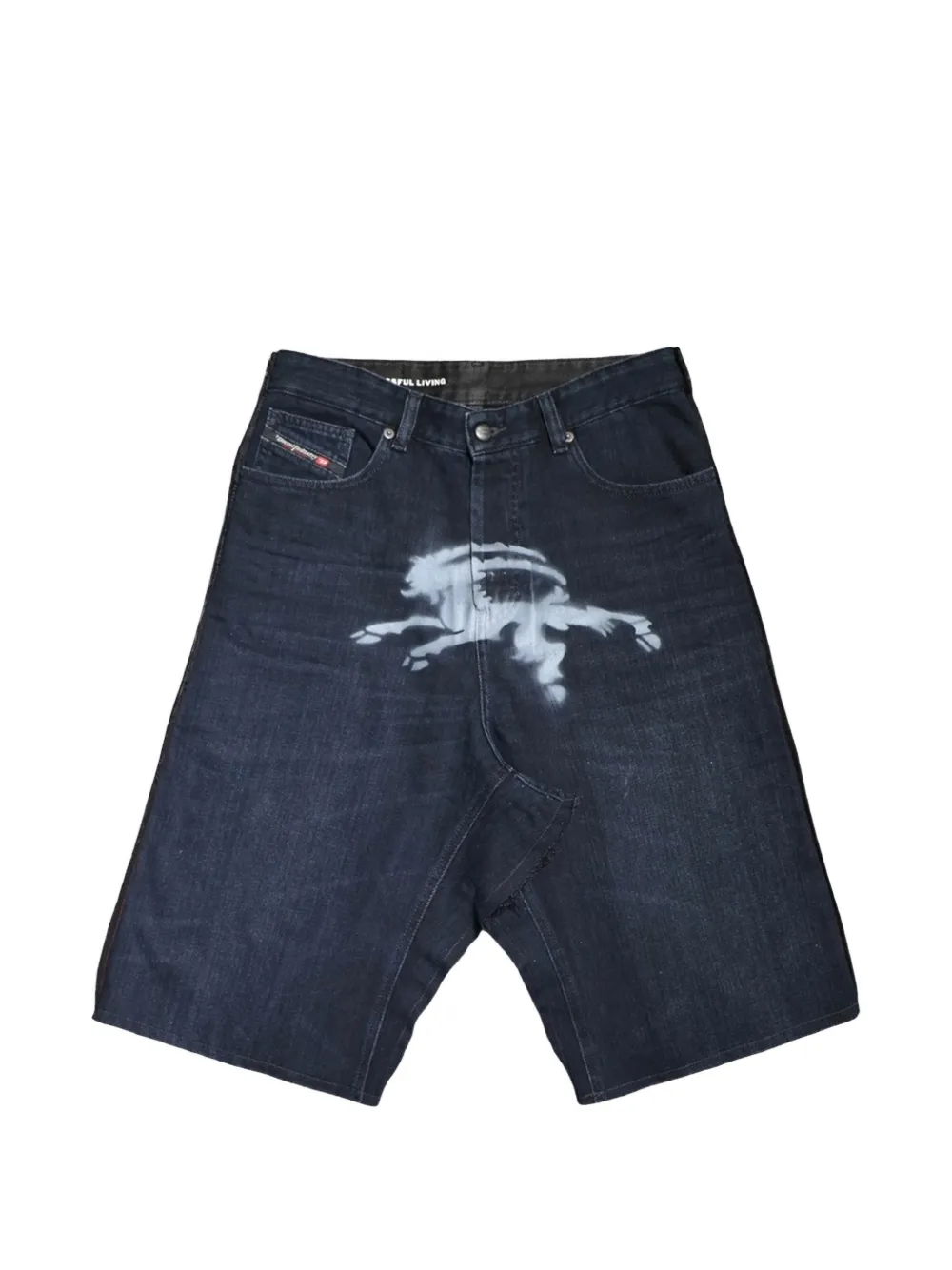 PROTOTYPES five-pocket denim shorts - Blau
