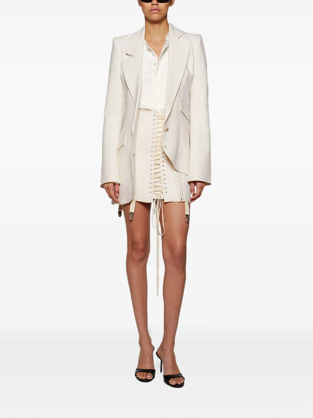 ANGELICA MONTINI STUDIOS lace-up corset mini skirt | Fitted Skirts | Image 2