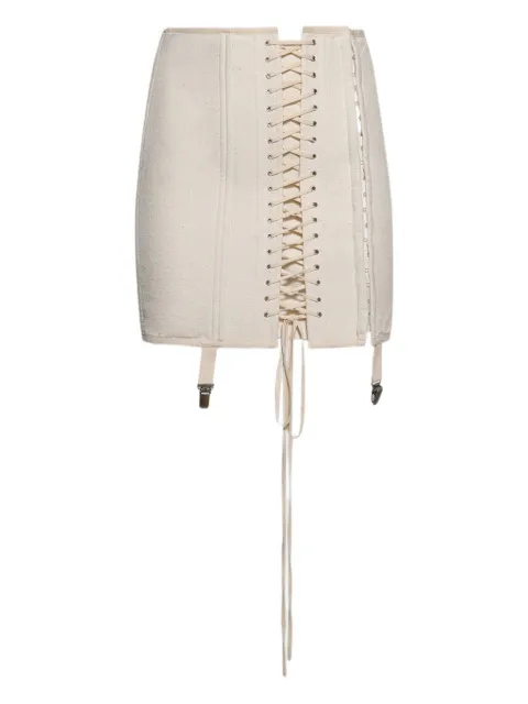 ANGELICA MONTINI STUDIOS lace-up corset mini skirt