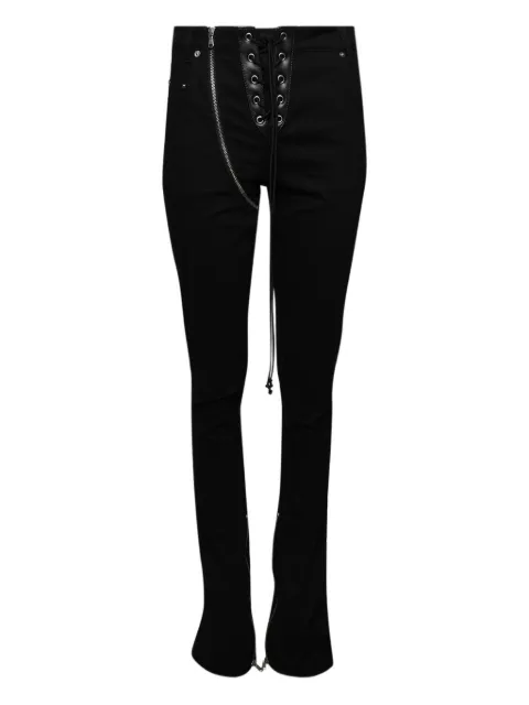 ANGELICA MONTINI STUDIOS lace-up jeans