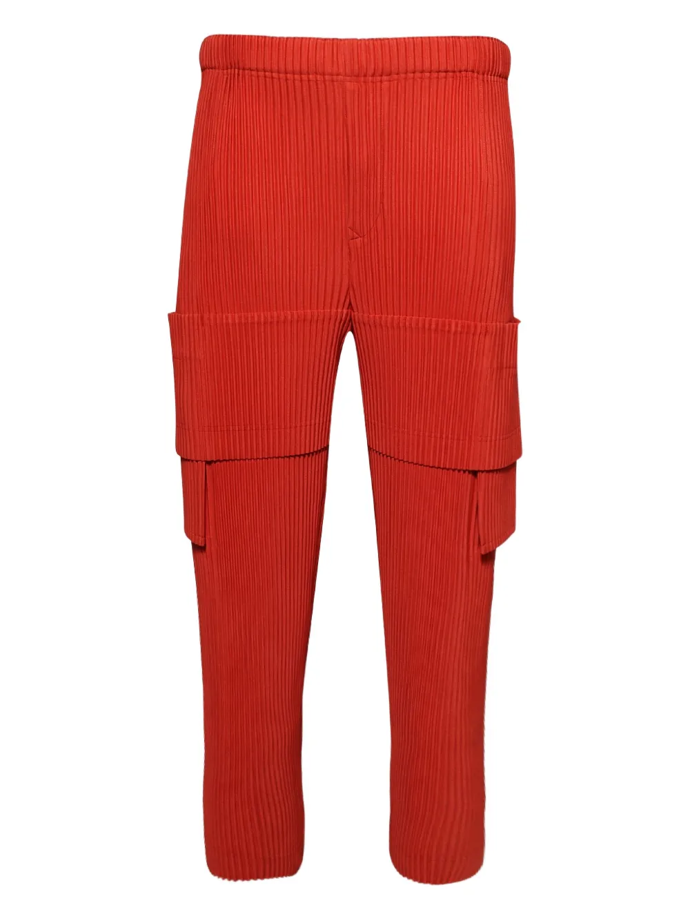 Homme Plissé Issey Miyake plissé cargo pants - レッド Homme Plissé Issey Miyake plissé cargo pants - レッド