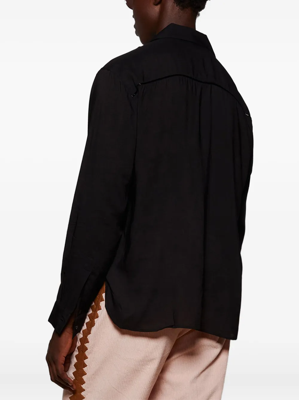 Baziszt Embellished Long-sleeved Shirt In Multi
