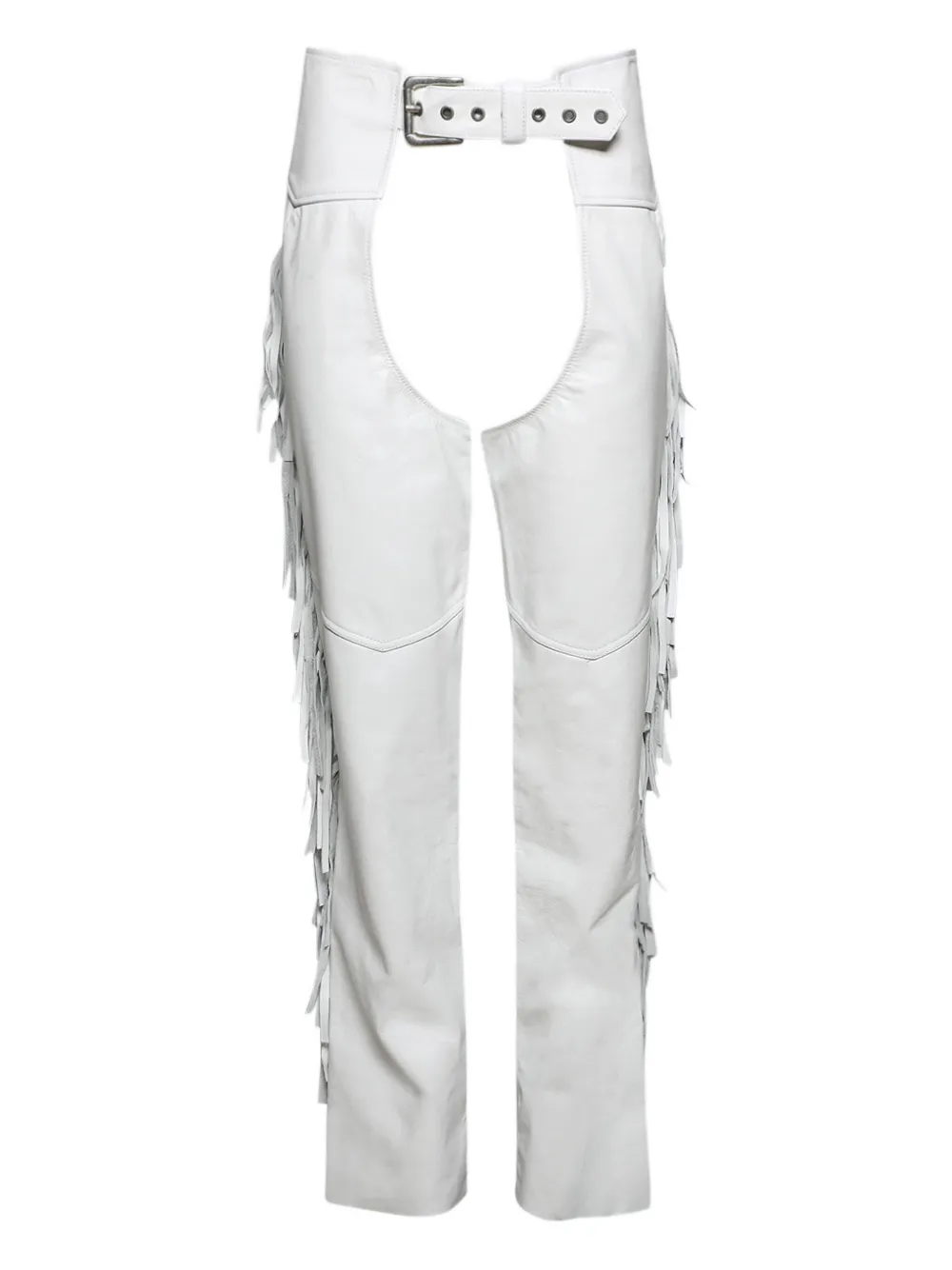 ANGELICA MONTINI STUDIOS fringe leather chaps | White | Image 1