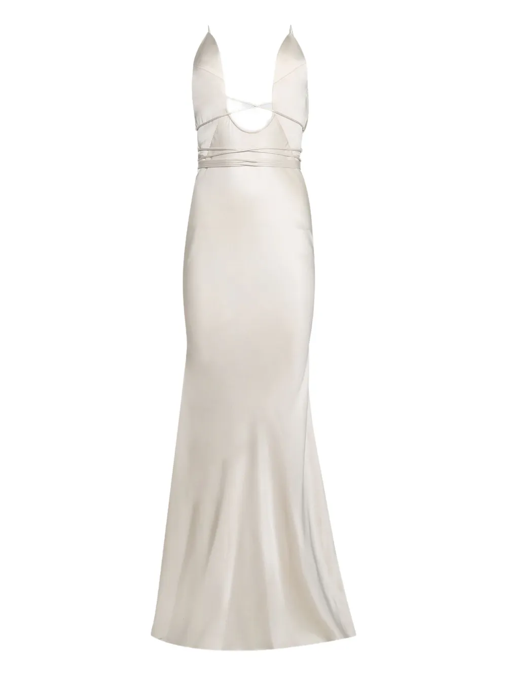 ANGELICA MONTINI STUDIOS open-back maxi dress | White | Image 1