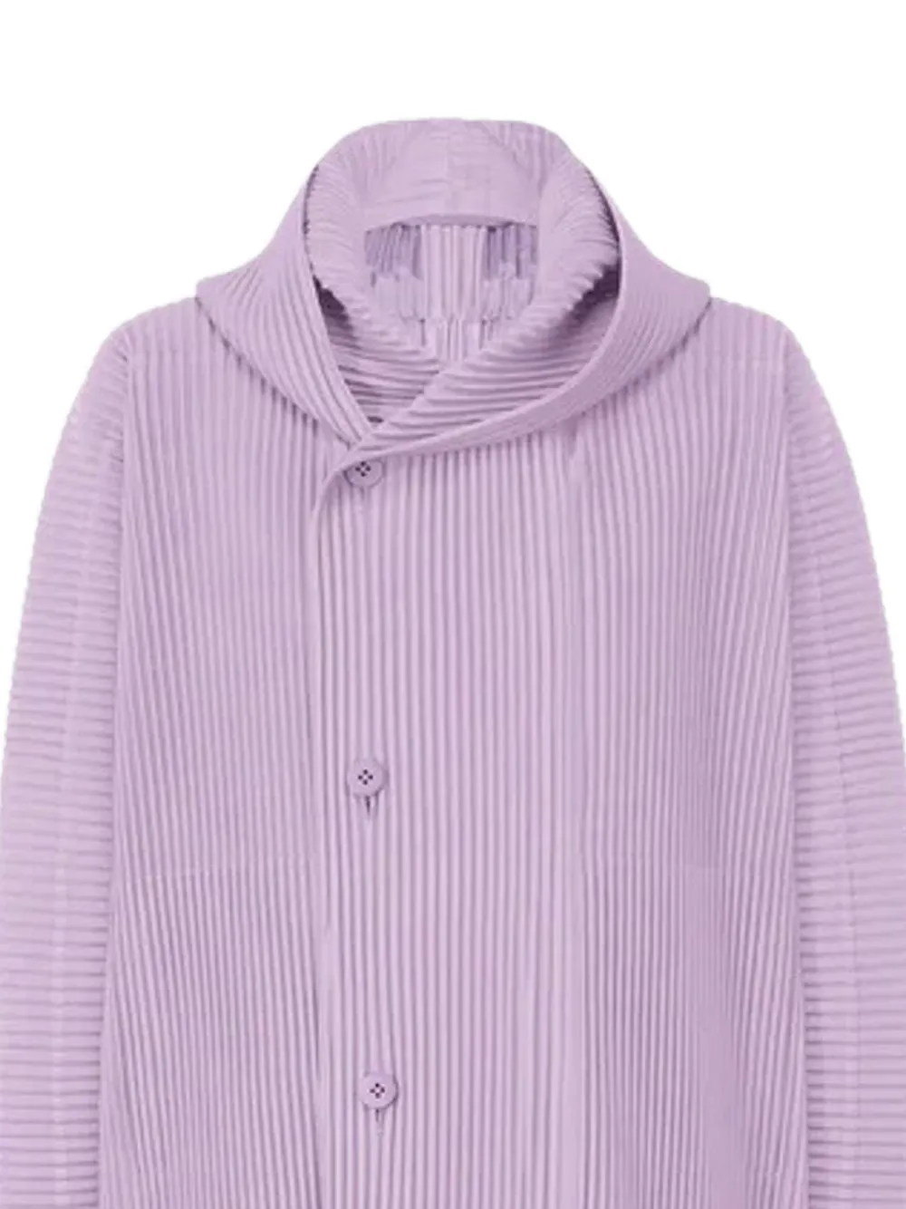  Issey Miyake December Pleated Coat - Purple 