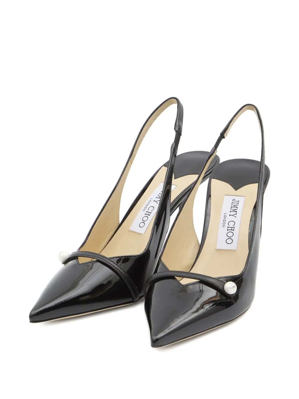 Jimmy Choo 85mm Amita slingback pumps Black