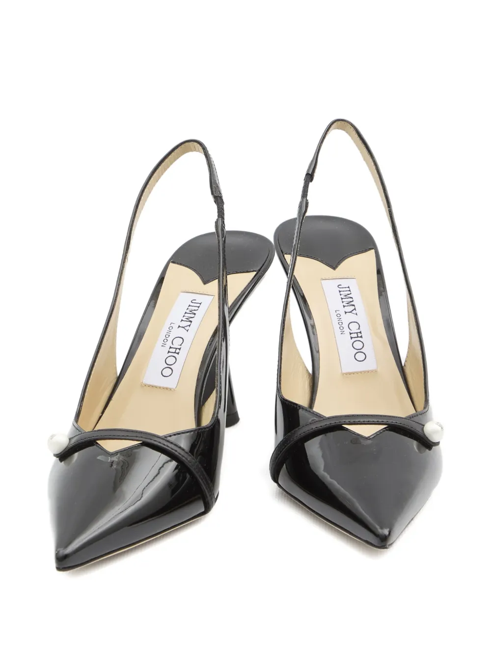 Jimmy Choo 85mm Amita slingback pumps Black