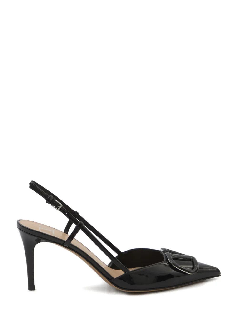 Valentino Garavani 80mm VLogo Signature slingback pumps Zwart