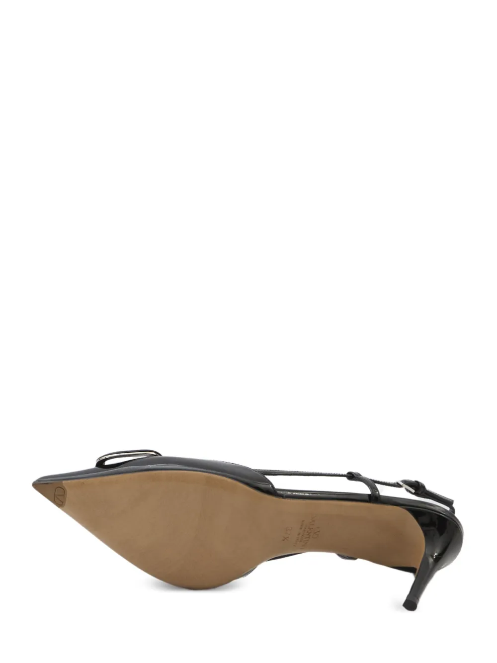 Valentino Garavani 80mm VLogo Signature slingback pumps Zwart