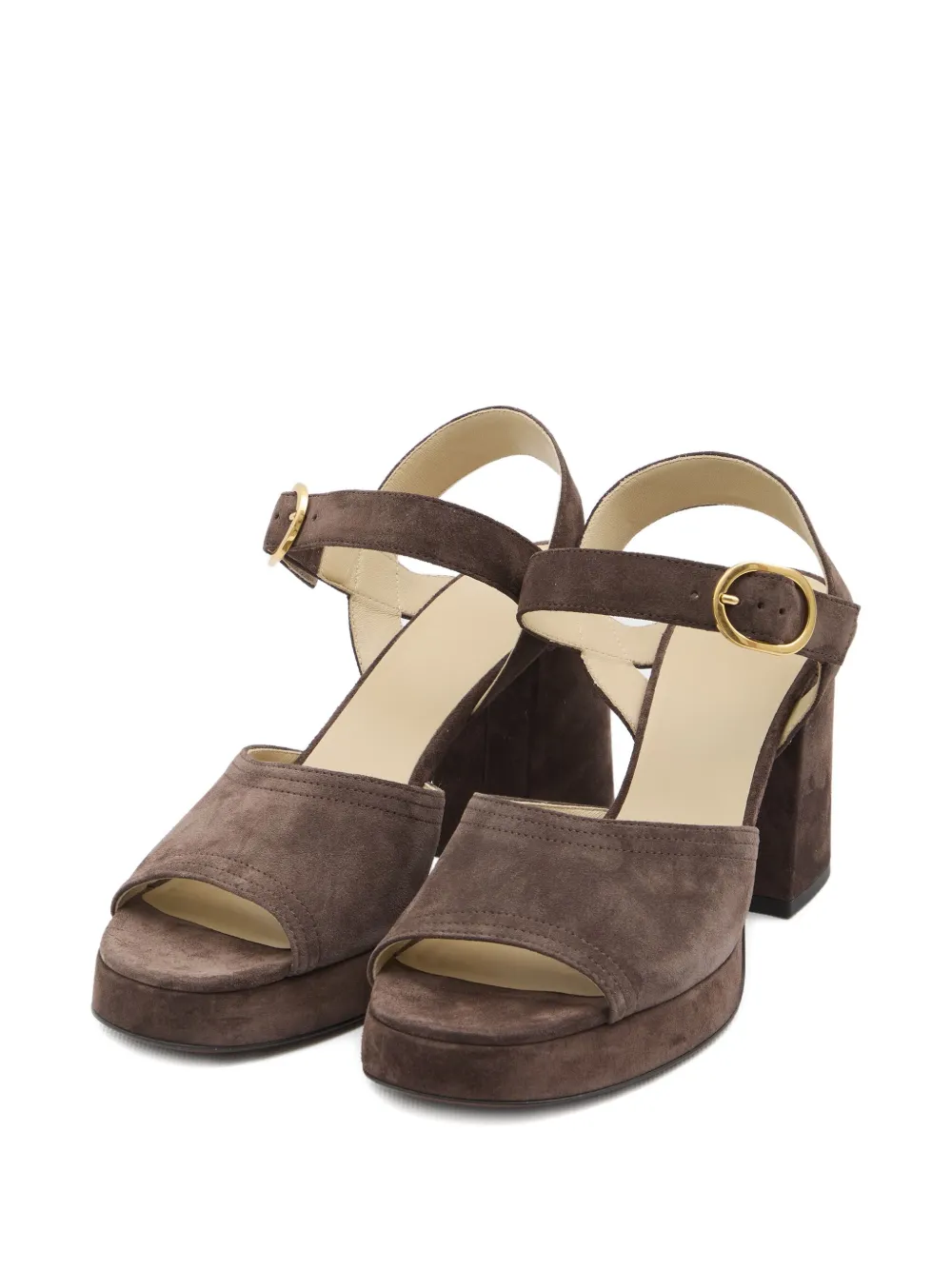 Valentino Garavani 100mm platform buckle-strap sandals Bruin