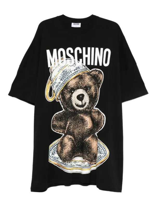 Teddy Outfit Moschino Moschino Teddy Bear-print T-shirt Mini Dress