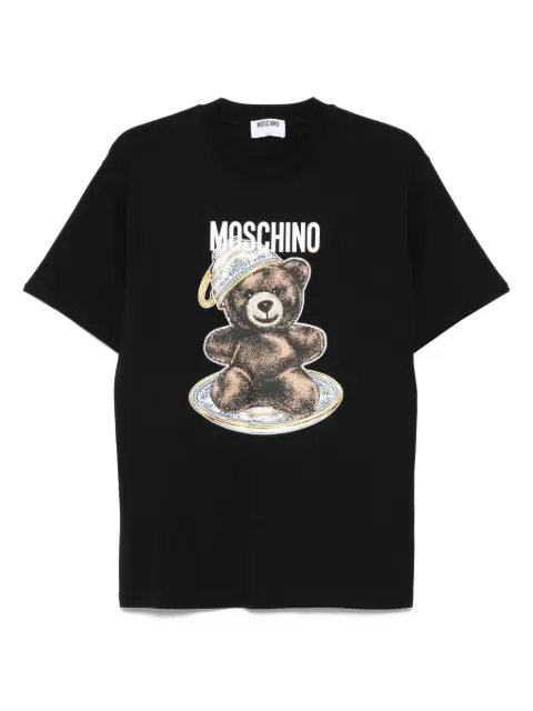 Moschino Teddy bear-print cotton T-shirt