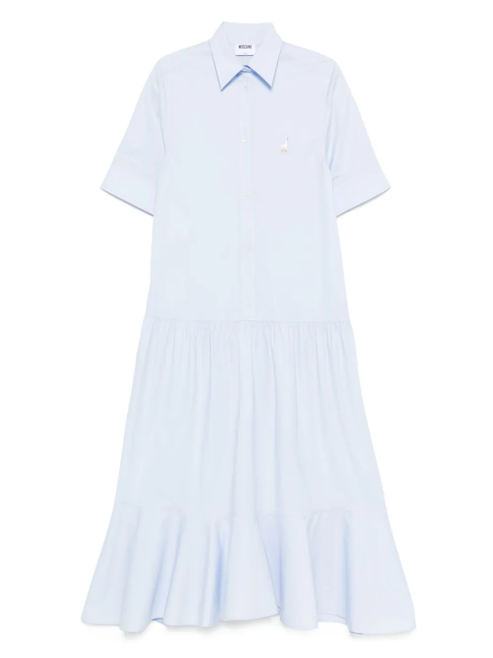 Moschino Midi-jurk met korte mouwen Blauw