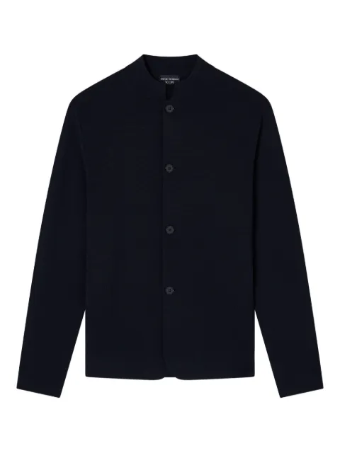 Emporio Armani mandarin-collar knitted cardigan