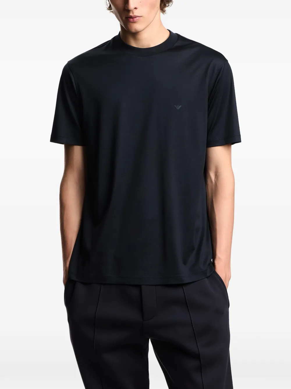 Emporio Armani T-shirt met logo Blauw
