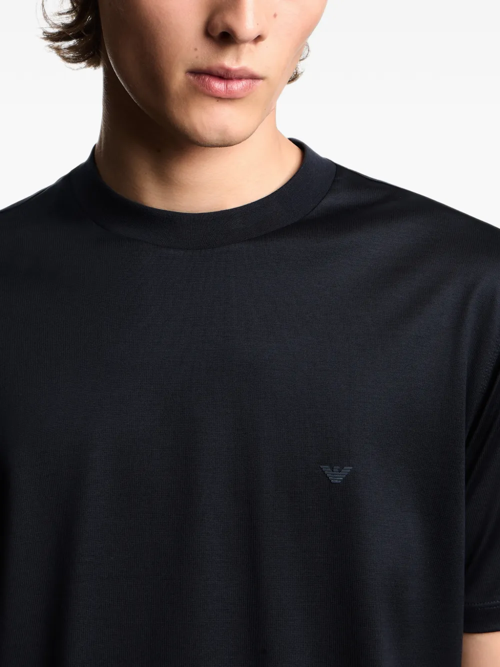 Emporio Armani T-shirt met logo Blauw
