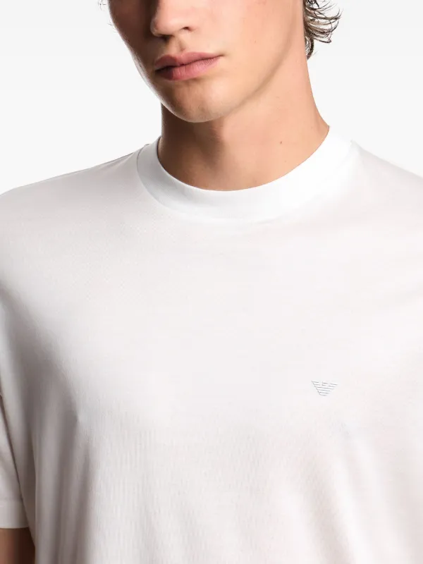 Emporio Armani イーグルロゴ Tシャツ | ホワイト | FARFETCH JP
