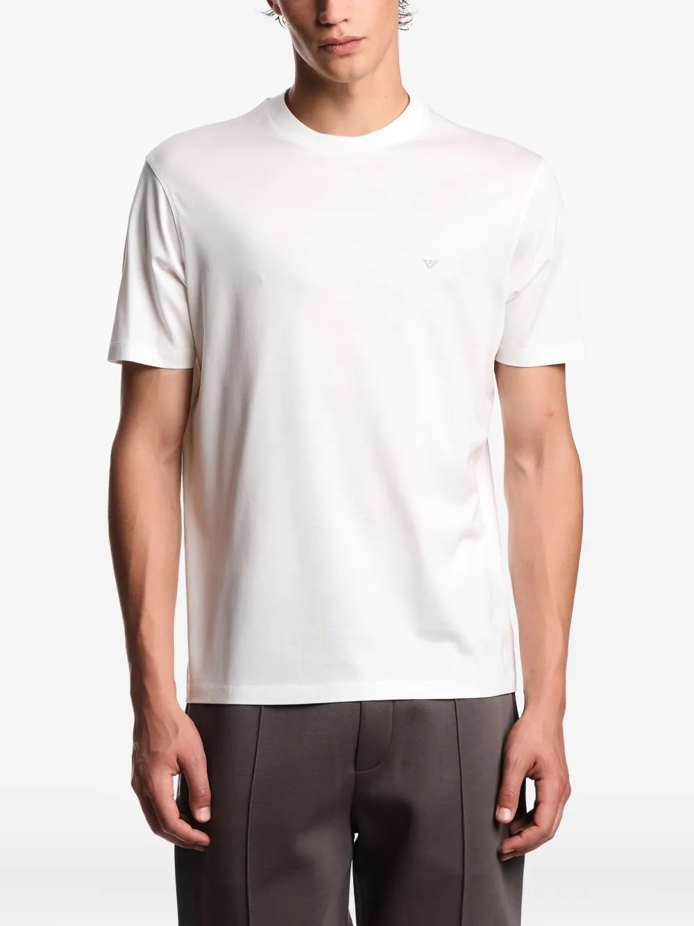 Emporio Armani T-shirt met logo Wit