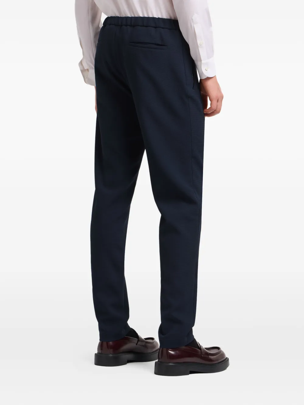 Emporio Armani Broek met elastische taille Blauw