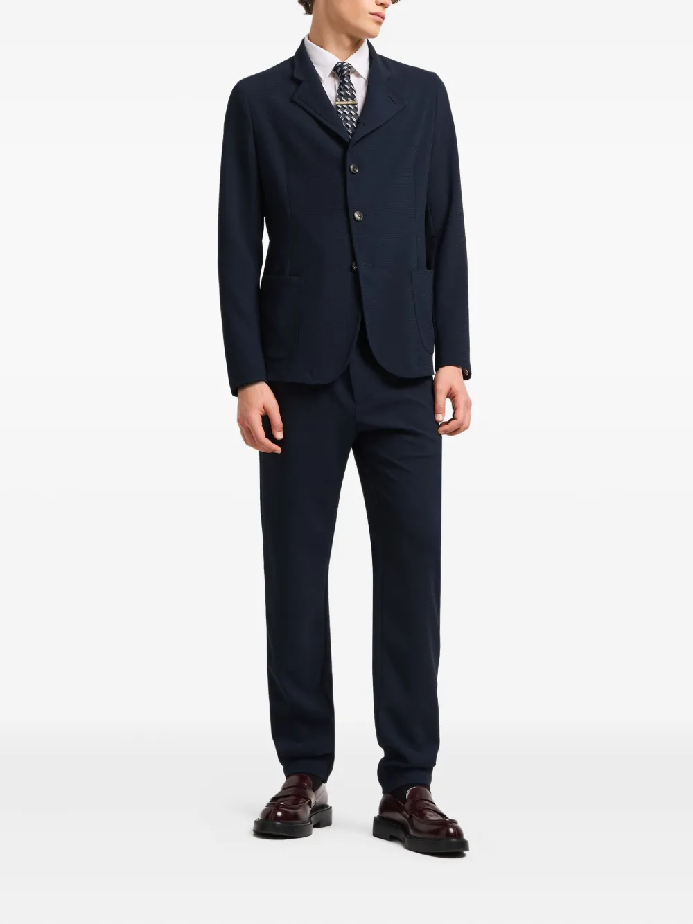 Emporio Armani elasticated-waist trousers | Regular-Fit & Straight Leg Pants | Image 2