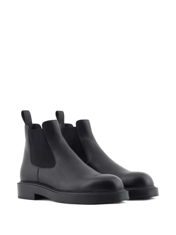 Emporio Armani men’s slip on boots Emporio Armani Leather Chelsea boots | Men main image 4
