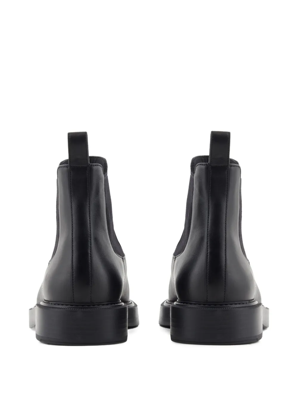 Emporio Armani Chelsea laarzen met elastisch vlak Zwart