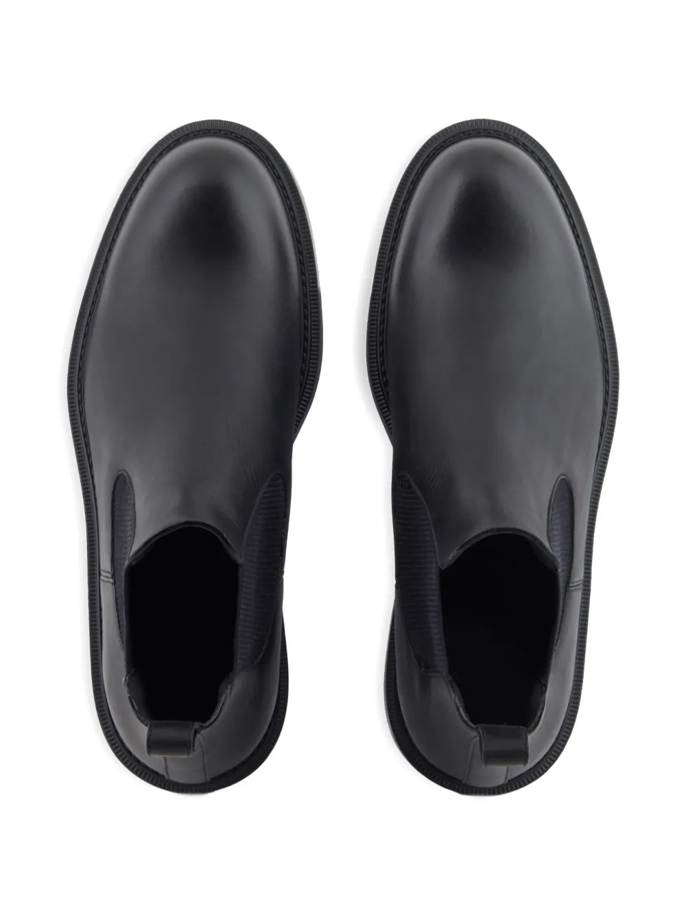 Emporio Armani Chelsea laarzen met elastisch vlak Zwart