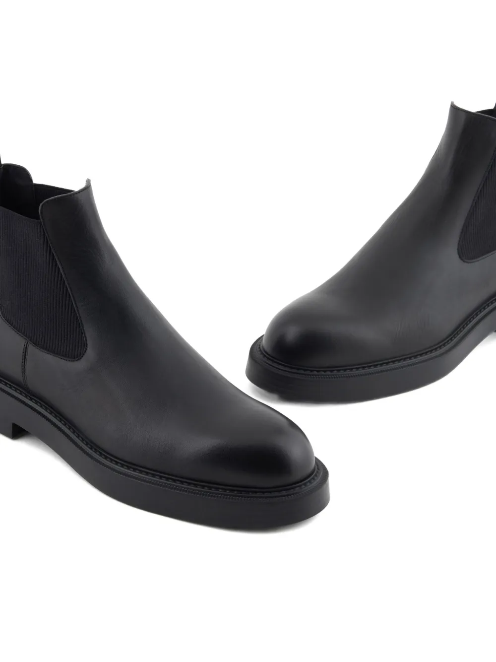 Emporio Armani Chelsea laarzen met elastisch vlak Zwart