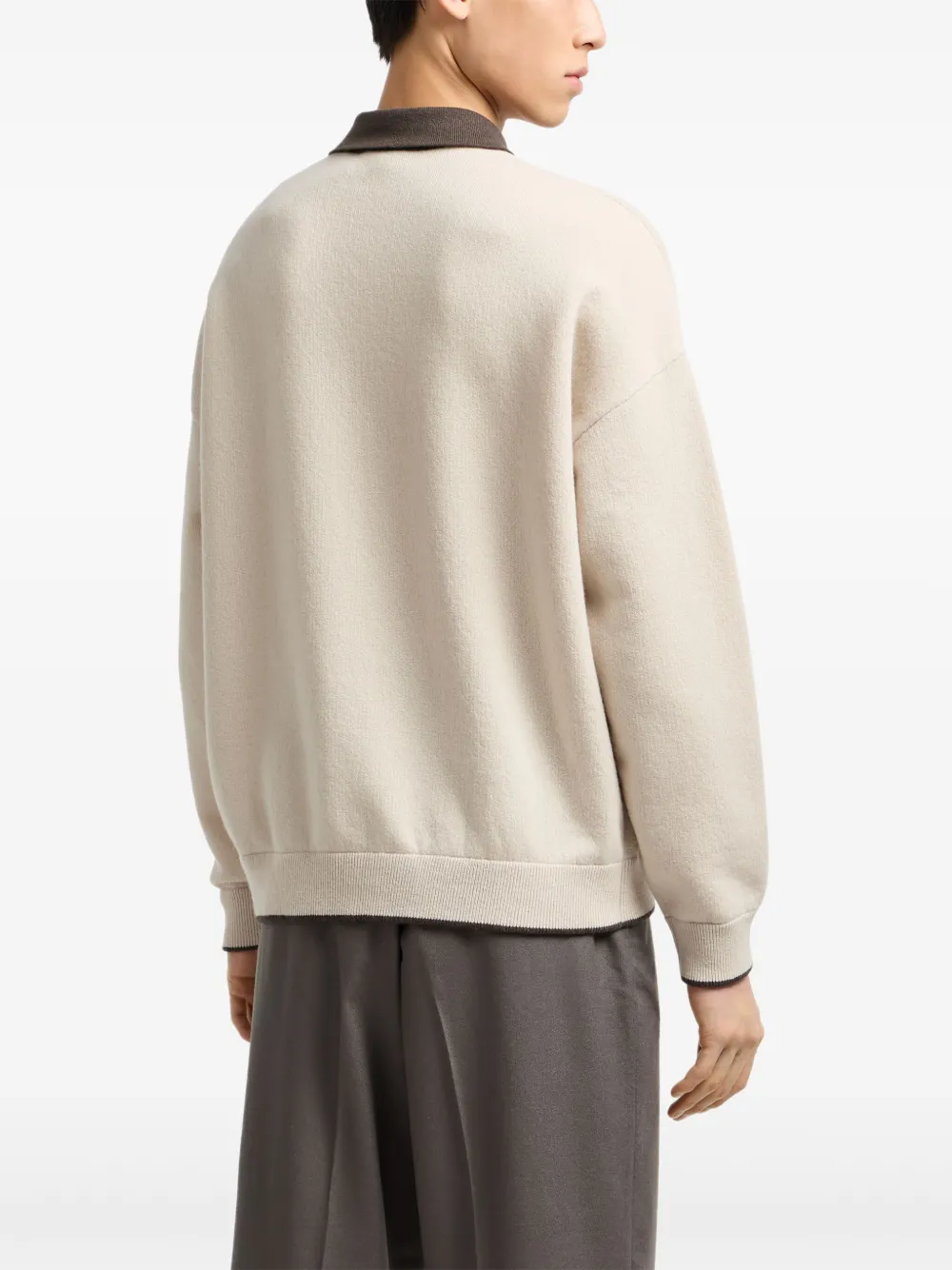 Emporio Armani Poloshirt met logo - Beige