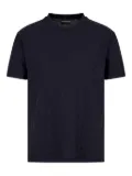 Emporio Armani herringbone-pattern T-shirt - Black