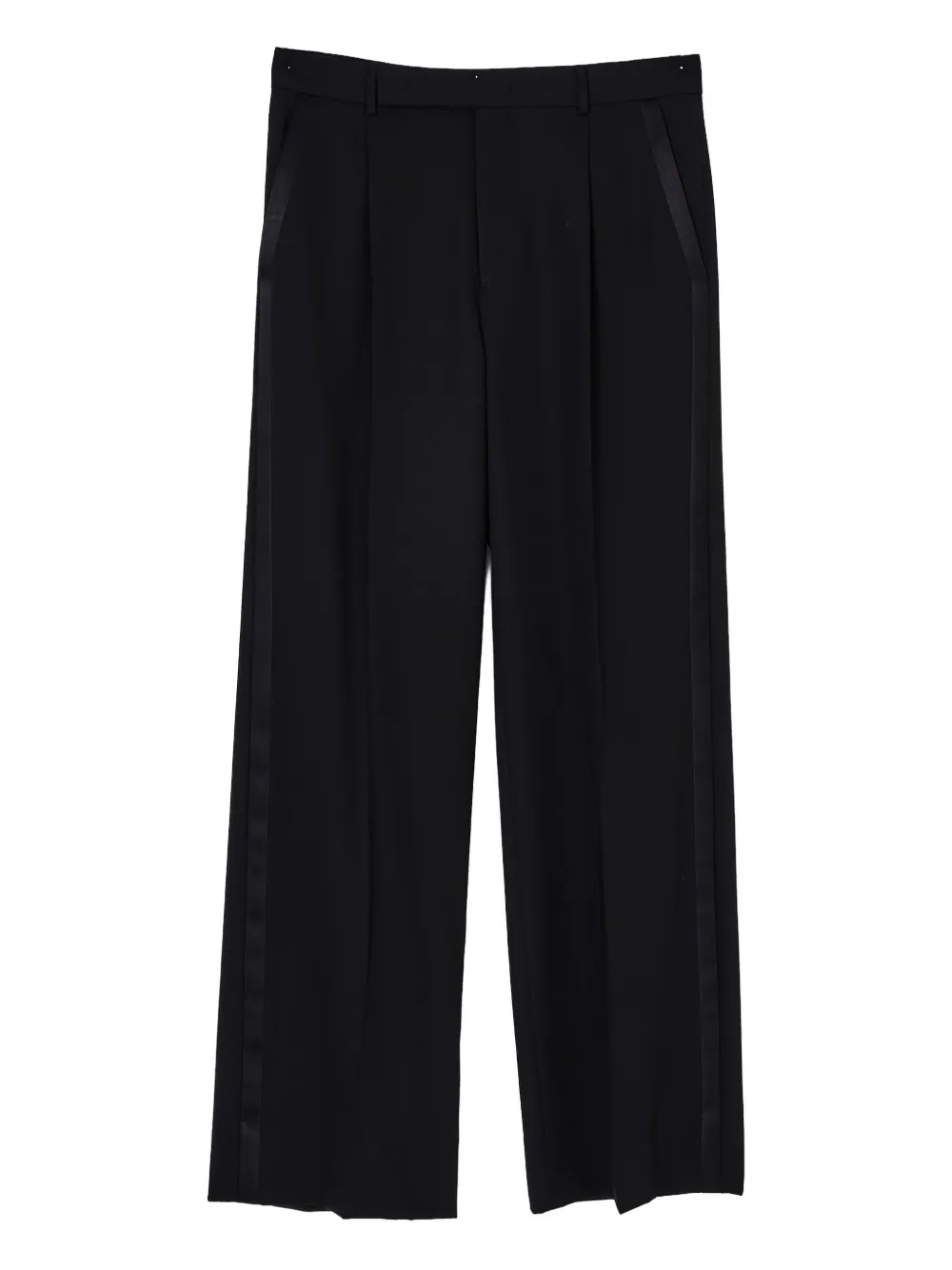 Emporio Armani Plooibroek met zijstreep Zwart