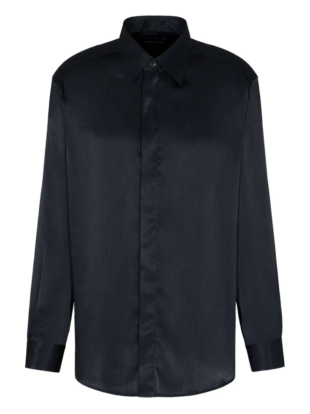 Emporio Armani ストライプ シャツ - ブラック Emporio Armani ストライプ シャツ - ブラック
