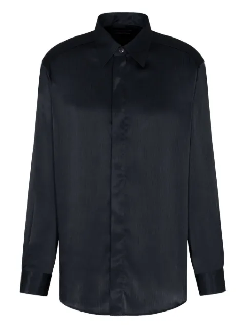 Emporio Armani satin-stripe shirt