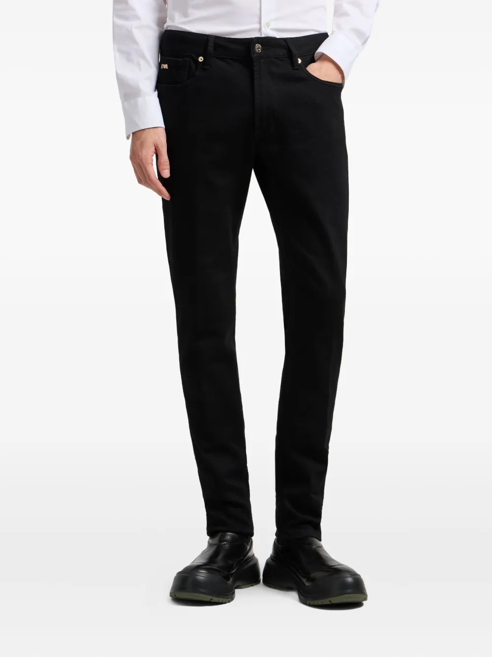 Emporio Armani Jeans met vijf zakken Zwart