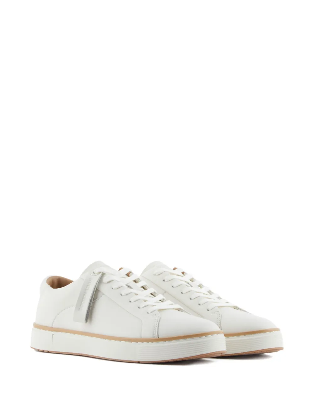 Emporio Armani Leren sneakers Wit