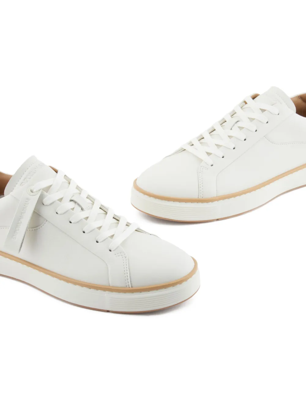 Emporio Armani Leren sneakers Wit