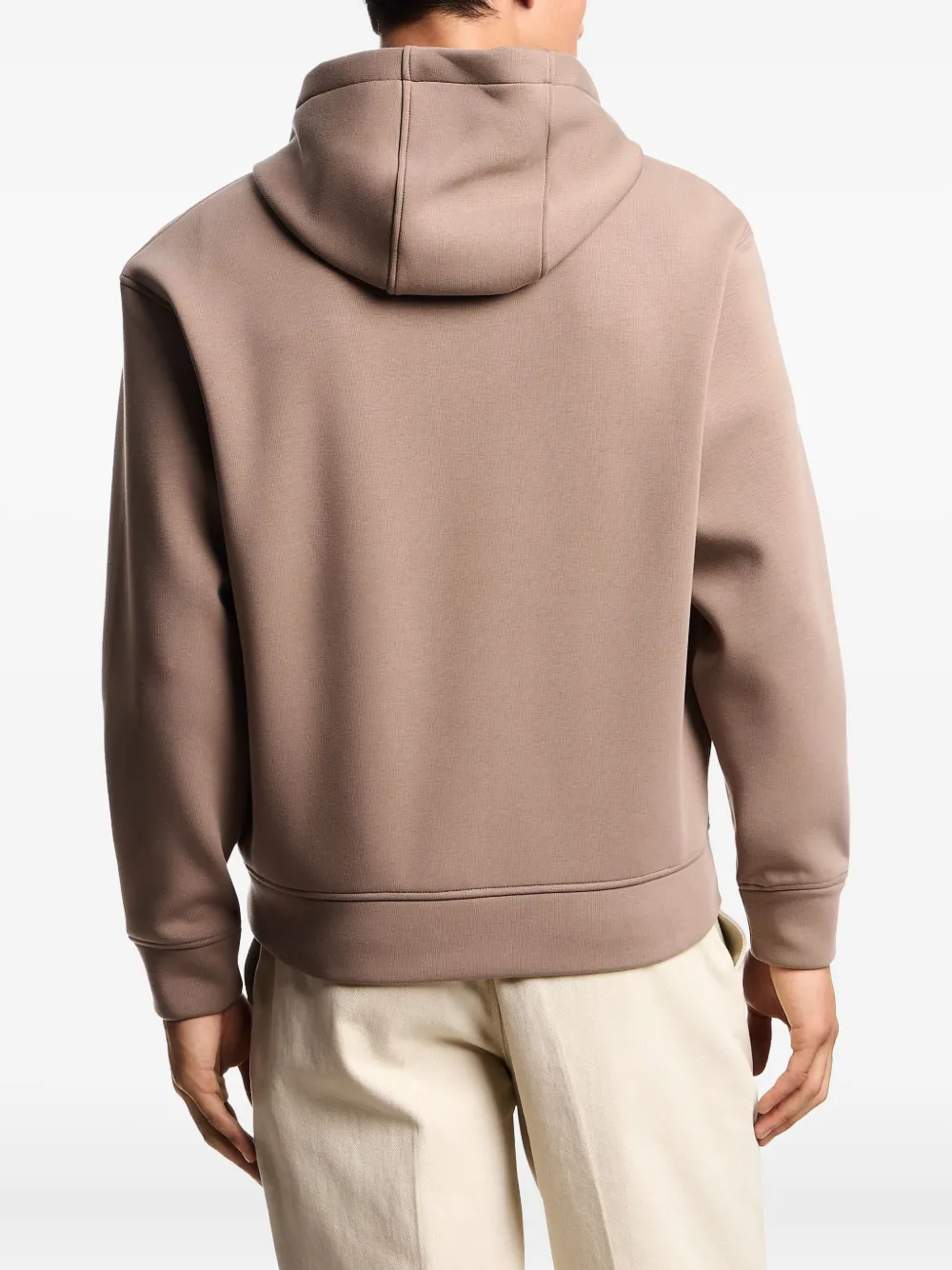 Emporio Armani Hoodie met rits Beige