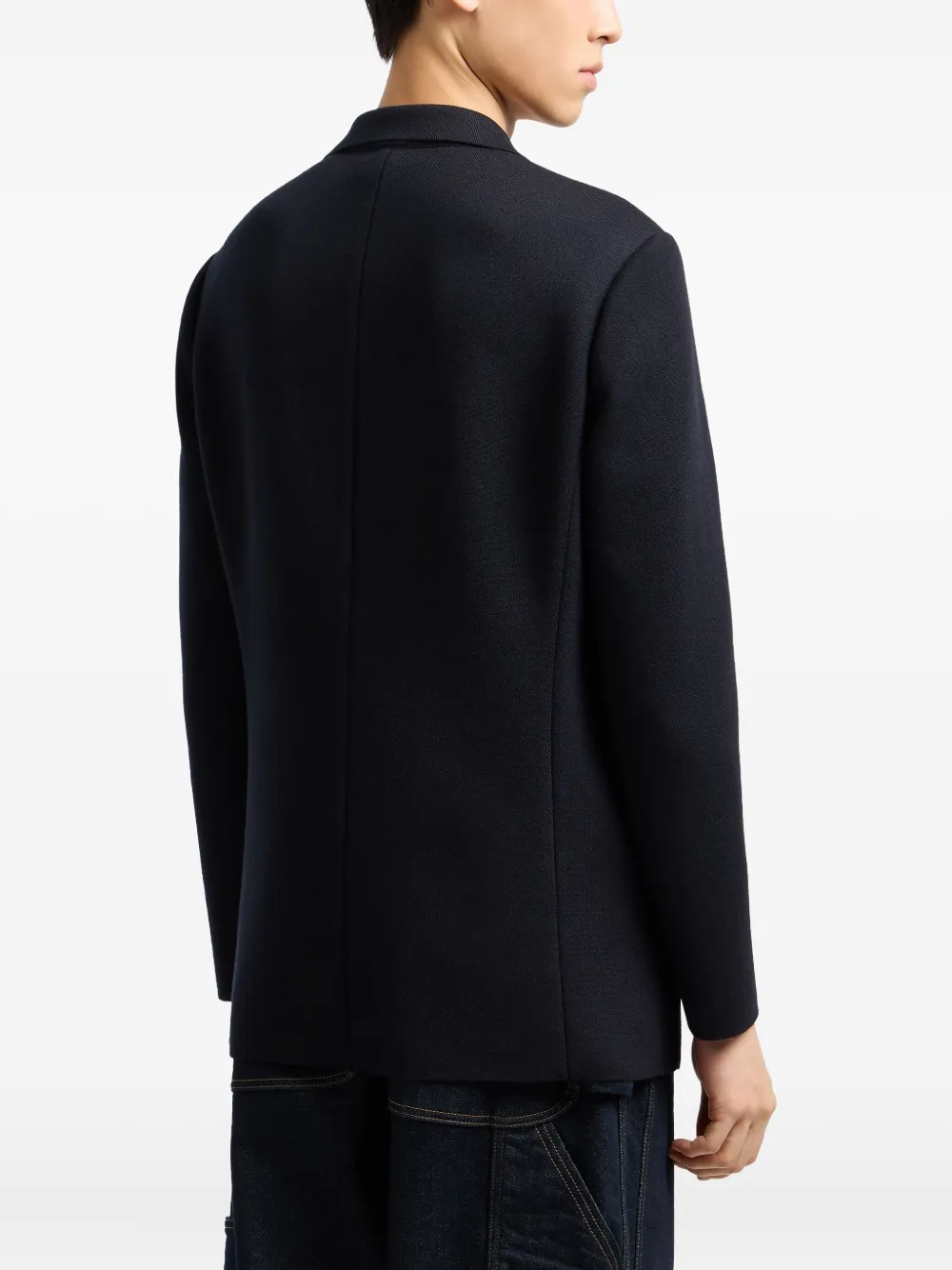 Emporio Armani Blazer met dubbele rij knopen Zwart