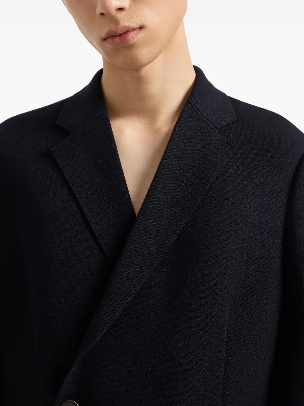 Emporio Armani Blazer met dubbele rij knopen Zwart