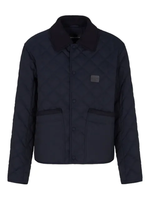 Emporio Armani quilted panelled padded jacket