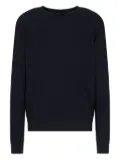 Emporio Armani waffle-knit sweater - Blue