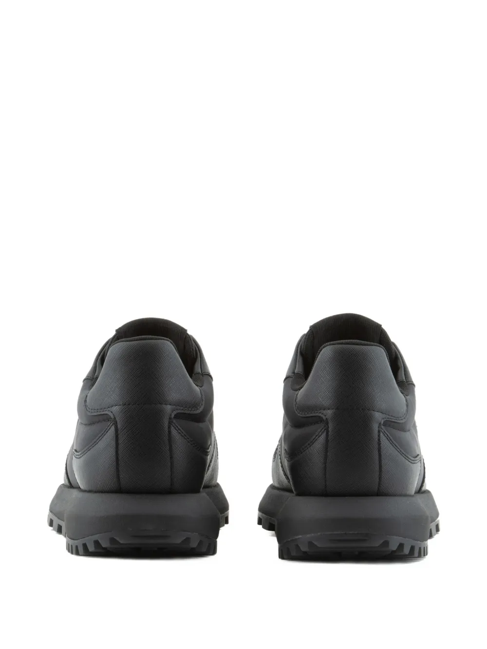 Emporio Armani logo-plaque sneakers Black