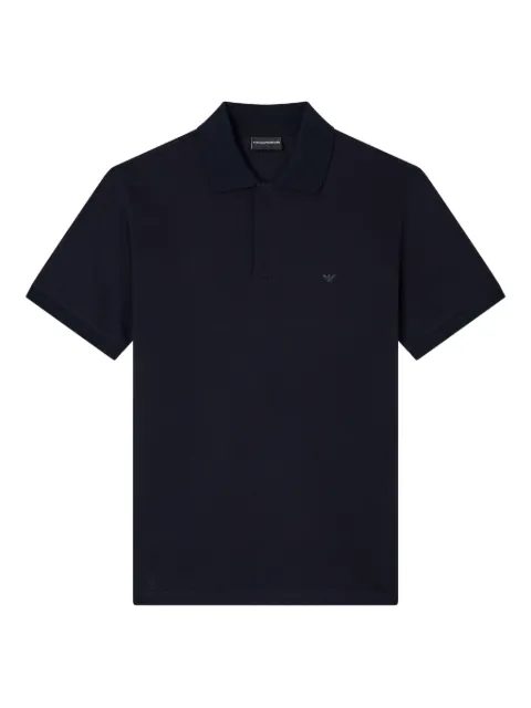 Emporio Armani logo-appliqué polo shirt
