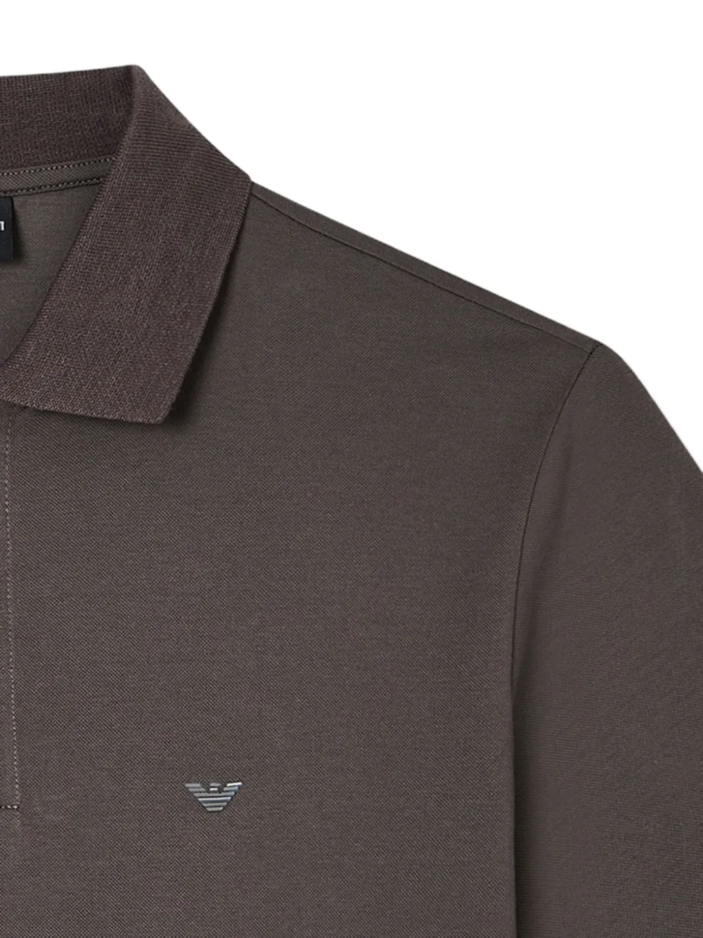 Emporio Armani Poloshirt met logo-applicatie Grijs