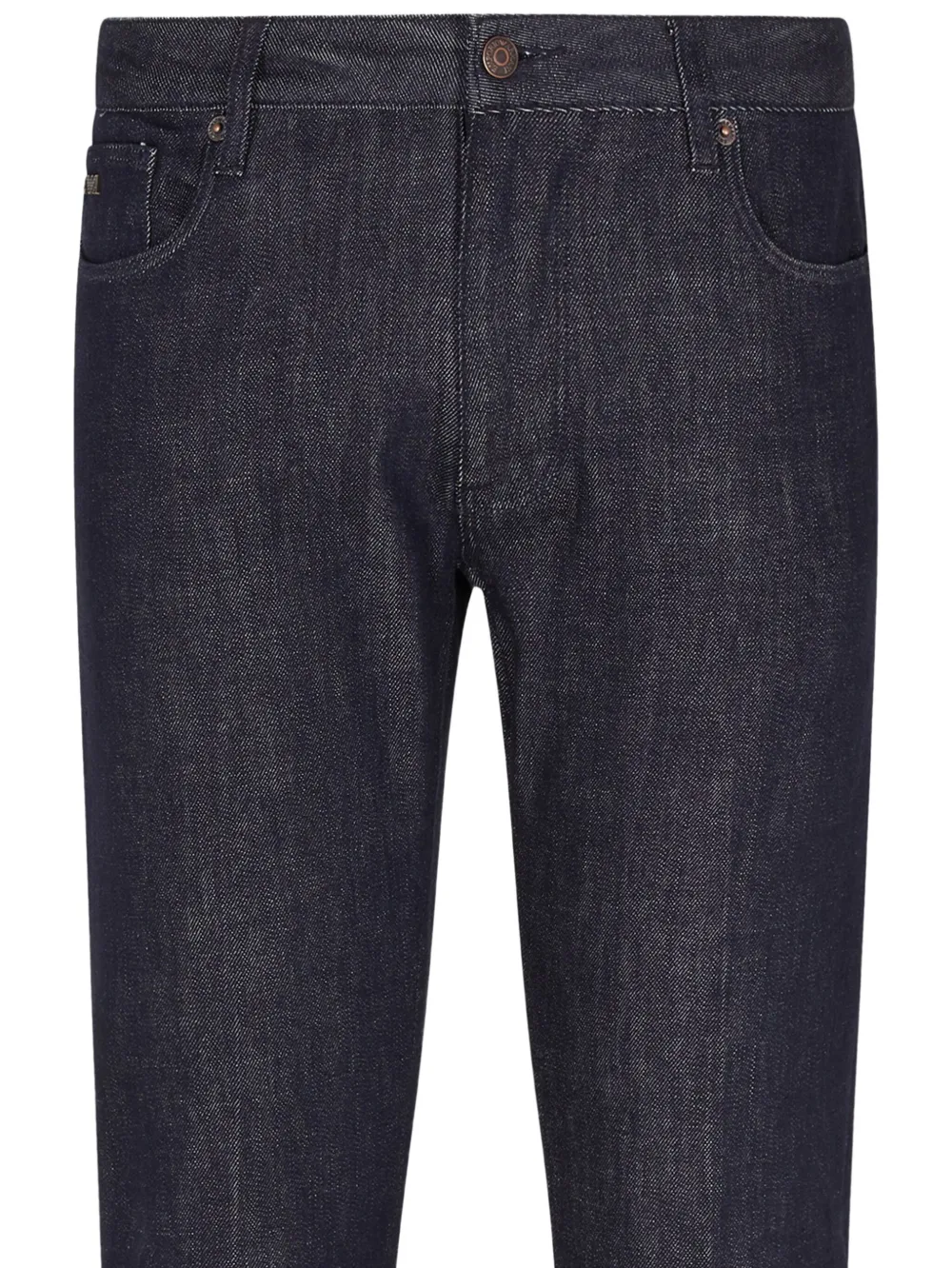 Emporio Armani Jeans met vijf zakken en cuffs Blauw